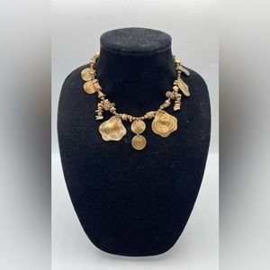 VINTAGE Karen Reed Mixed Metal Necklace